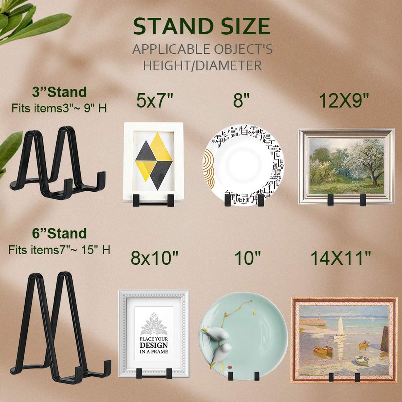 Frame Stand Photo Stand Dish Stand CD Display Stand (Set