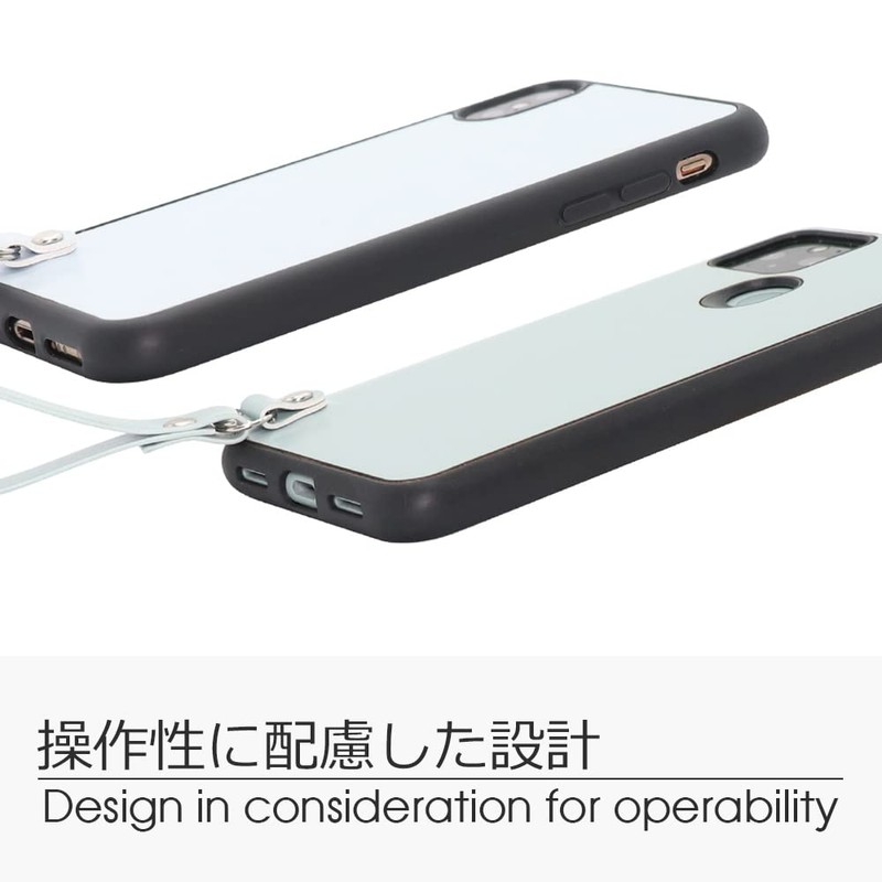 LOOF MACARON-SHELL AQUOS R9 / R10 ケース カバー ストラップ 本革