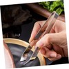 DECHOUS 2pcs Stainless Steel Kitchen Tweezers Set Flat Angled Fish