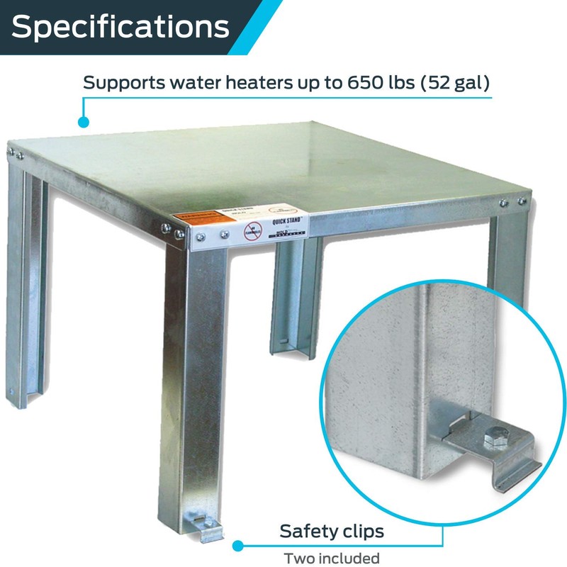 HoldRite QuickStand 22 Inch Water Heater Stand, Up to 52
