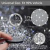2pcs Bling Car Cup Holder Coasters & 2pcs Push Start