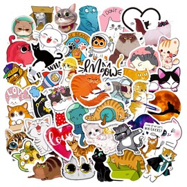 Pegatinas de Vinilo Pegatinas de Tema Dibujos Animados, Mythya Calcomanías 50 Piezas, Pegatinas HD a Prueba de Agua para La Electrónica, Ordenadores Portátiles, Termos, Teléfonos Móviles, Guitarras