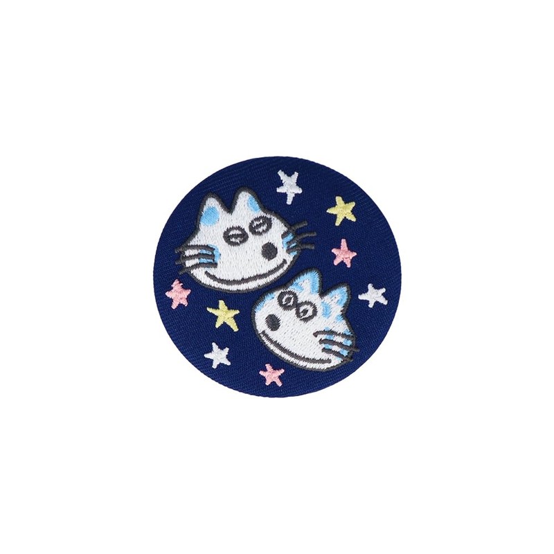 Sunstar Stationery S8348901 11 Piki Cat Can Badge Embroidered