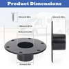 Starry Rv Trailer Pedestal Base Aluminum RV/Boat Table Base Mount