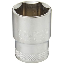 TRUSCO TS4-21S Socket (Hexagonal) Drive Angle 0.5 inches (12.7 mm) Opposite Side 0.8 inches (21 mm)