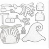 Gnome House Dies Metal Die Cuts, Cute Christmas Gnome House