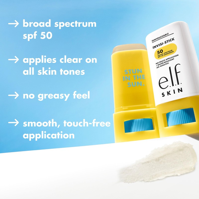 Protector Solar E.l.f. Skin Suntouchable Invisi-stick Spf 50 - Venta