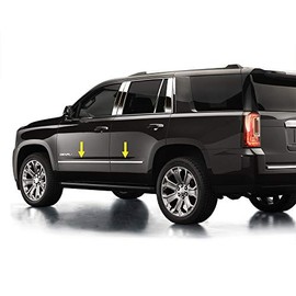 Made in USA! Compatible with 2015-2020 Chevy Tahoe | GMC Yukon Factory Style Body Side Molding Trim 4PC