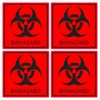 pubblimania BIOHAZARD Sticker Square for Outdoor Use - Indoor (4