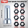 SPEEDWOX 10pc Axle Spindle Threading Set Axle Thread Repair Kit