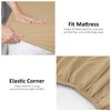 Microfiber Fitted Sheet Double - Plain Bed Sheets - Deep