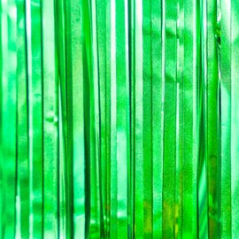 PartyWoo Green Streamers Backdrop 3pcs Green Tinsel Foil Fringe Streamer Curtains 8.2 FT Curtains Photo Backdrop for Graduation Birthday Dinosaur Jungle Golf Football Theme Party Decorations