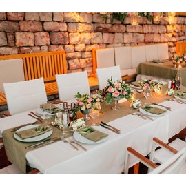 AK TRADING CO. Natural Jute Burlap Fabric Rolls - 100 Yards (24" Wide x 100 yd)