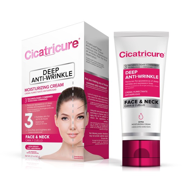 Cicatricure Deep Anti-Wrinkle Face & Neck Cream, Reduces the Appearance