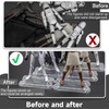 NC EBCO 30 Pieces Action Figure Display Stands Clear Doll