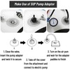 2Pcs Air Pump Inflator, Heads Inflator Adapter Surfboard Paddle Board