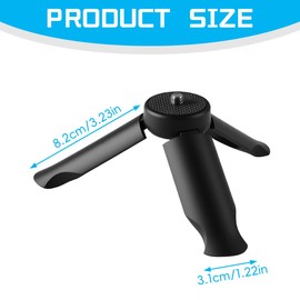 Lotsdonxia Stable Mini Tripod Stand, Portable Desktop Tabletop Mount, Compact Vlogging Accessory for Selfie Sticks & Cameras (Black)