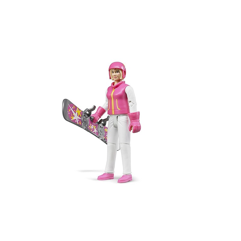 Bruder Snowboarder Woman with Accessories