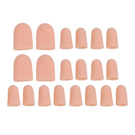 10 pares de protectores de dedos de silicona unisex, transpirables y cómodos, que alivian eficazmente problemas en los pies como uñas encarnadas, ampollas, callos y dedos en martillo, reduciendo la fricción y el dolor, y proporcionando la máxima comodidad