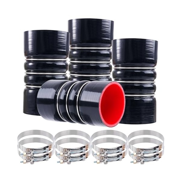 Ailbiuko Ailbiuko 4 PCS Silicone CAC Charge Air Cooler Hump