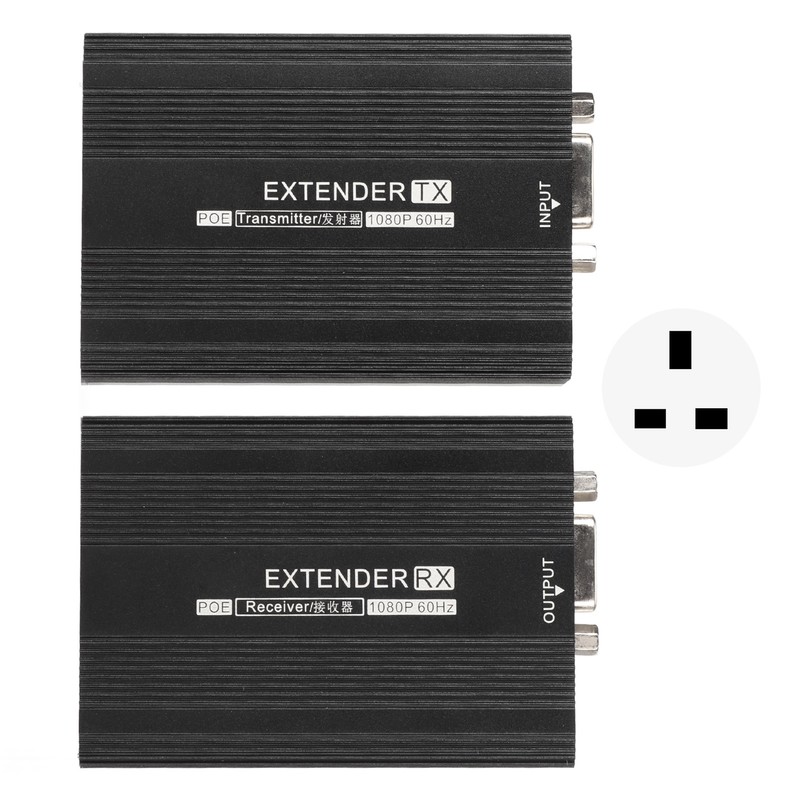 VGA Extender Multifunction Long Range 492.1ft 1080P 60HZ VGA Transmitter