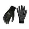 Vgo 15-Pairs Polyurethane Coated Gardening and Work Gloves (Size S,Black,PU2103)