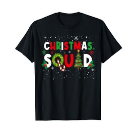 Christmas Family Matching Holiday X-mas Gift Christmas Squad T-Shirt