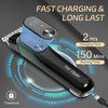 5-in-1 Beard Trimmer for Men, Hair Clippers Grooming Kit, Cyan