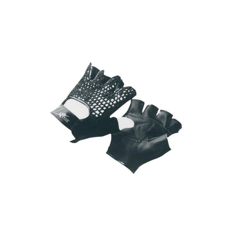 Bodyline Powerlifting Mesh Glove with Leather Palm (Empty)
