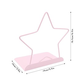 Fashion Pink Star Bookends Non-Skid Metal Book Ends Book Stands for Home Shelves School Office Decoration Kids Study Gift