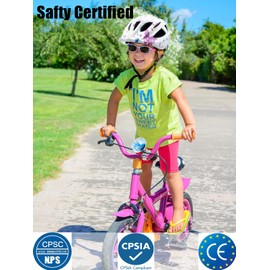 Girls Bike Helmet 8-14 Muti-Sport Adjustable Girls Youths Age 8+ Helmet CPSC Certificated