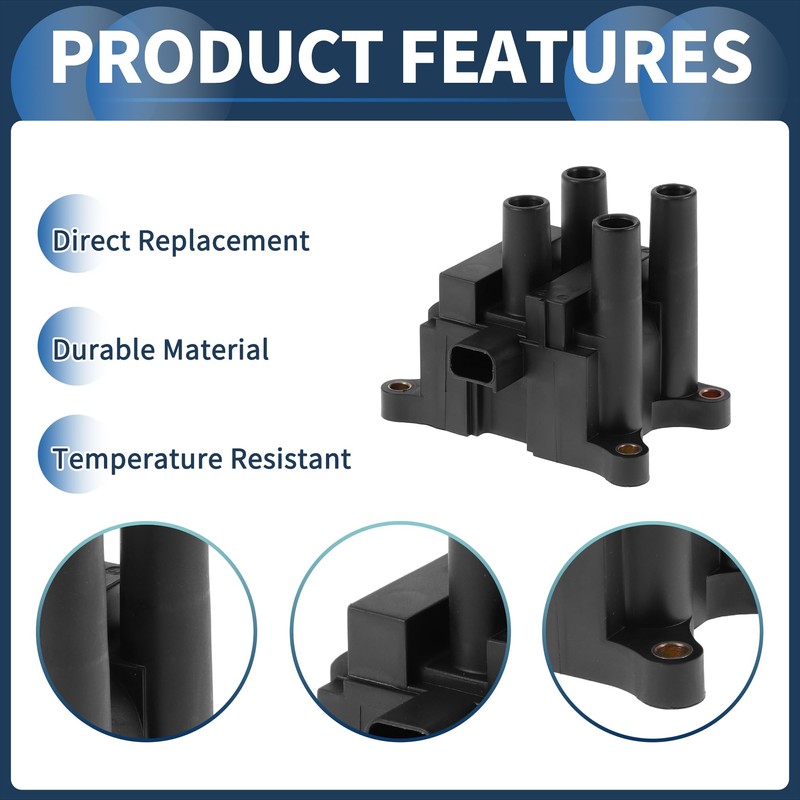 INFINAUTO Ignition Coil Ignition Coil Pack No.CM5G12029FB for Ford Fiesta