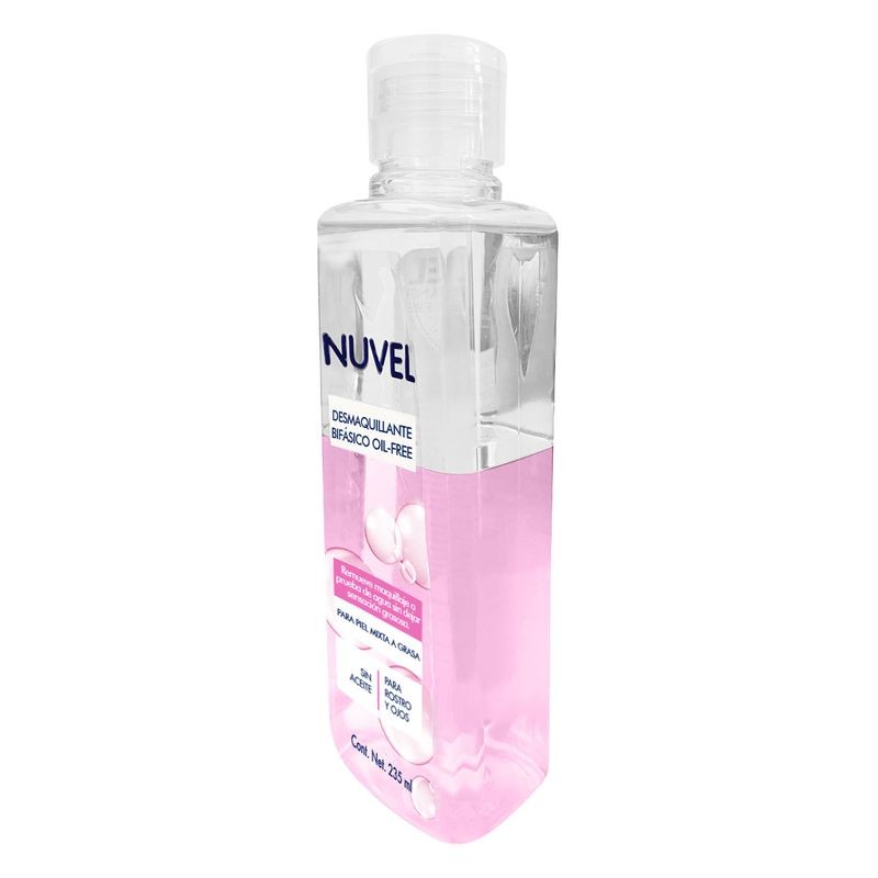 Desmaquillante Bifásico Nuvel Oil Free 235ml