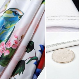 Luggage Cover For Suitcase For Travel Colorful Suitcase Protector Elastic Animals Suitcase Cover For 21-24 Inch For Girl's Gift(Vintage Bird, M)