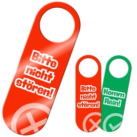 Yezirzax 1 Stück Bitte Nicht Stören Schild, Beidseitig Bedruckt Bitte Nicht Stören und Komm Rein Türschild, Türschild Türanhänger für Kinderzimmer Heim Bürotüre Zimmertüre Hotel