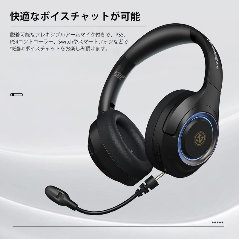 okcsc A8 Gaming Headset, Wireless, Bluetooth, Enclosed, Wired Wireless, SD