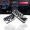 NYZAUTO Non-Slip Foot Pedal Pads Compatible with Wrangler JL 2018-up/Gladiator
