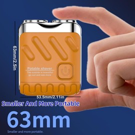 Generic R-12 Luggage Electric Shaver, Beard Shaver Mini and Portable Suitcase Design, Electric Mini Razor Portable Electrics Shavers, USB Rechargeable One-Button Long Lasting for Home Travel (Black)