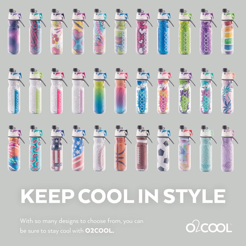 O2COOL ArcticSqueeze Botella aislada Mist 'N Sip Squeeze - 20