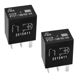 2Pcs Relay 8T2T-14B192-AA, 12VDC 4 Pins Automotive Relay - Reliable OEM Replacement, Compatible for Select Ford Vehicles