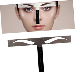 BIUDECO Eyebrow Grooming Tools Set Brow Stencils Kit Ruler Stamps Quick Makeup Natural Shape for Stylists