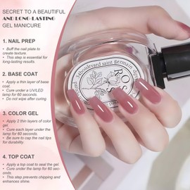 Vishine 16 ml Nagellack, semi-permanent, transparent, Gel, Jelly, Farbe transparent, Soak-Off, UV, LED, für Nail Art, Maniküre, Zuhause, DIY, L285, Pflaumengelee