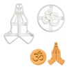 Set of 2 Yoga Themed Cookie Cutters (Designs: Namaste Hands
