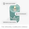Luminara Embossed Starfish Flameless LED Candle Moving Flame Pillar Unscented