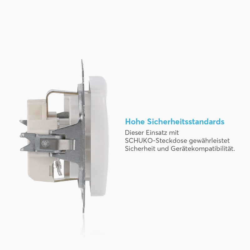 Busch-Jaeger 20EUC-214 SCHUKO-Steckdosen-Einsatz, weiß, Reflex SI