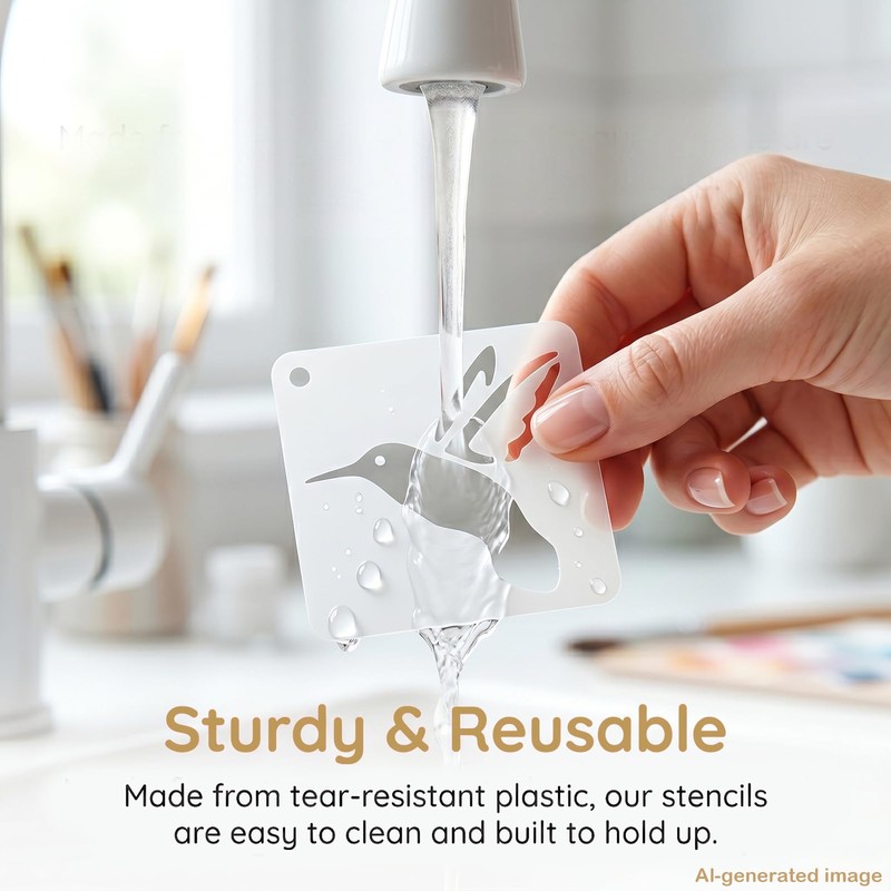 72 Pcs Stencils for Painting, Stencils for Crafts Reusable