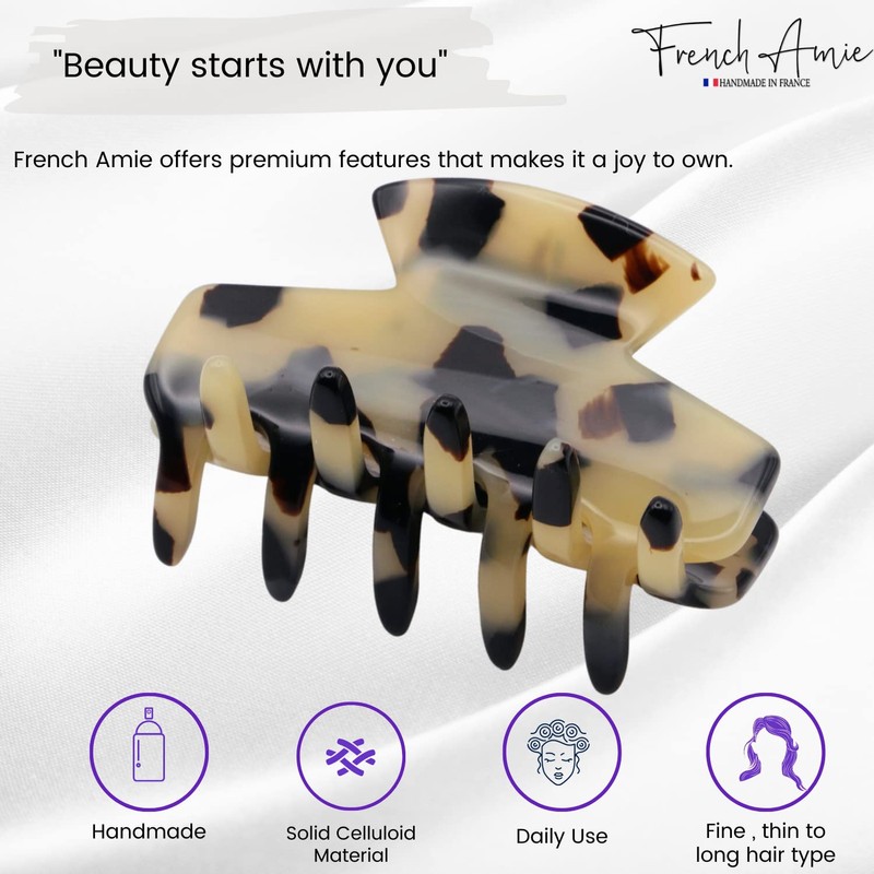 French Amie Chic - Pinza para el pelo hecha a