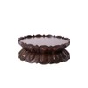 GOLDY&WENDY Round Wooden Display Stand Lotus-shaped Pedestal Vase Buddha Statue