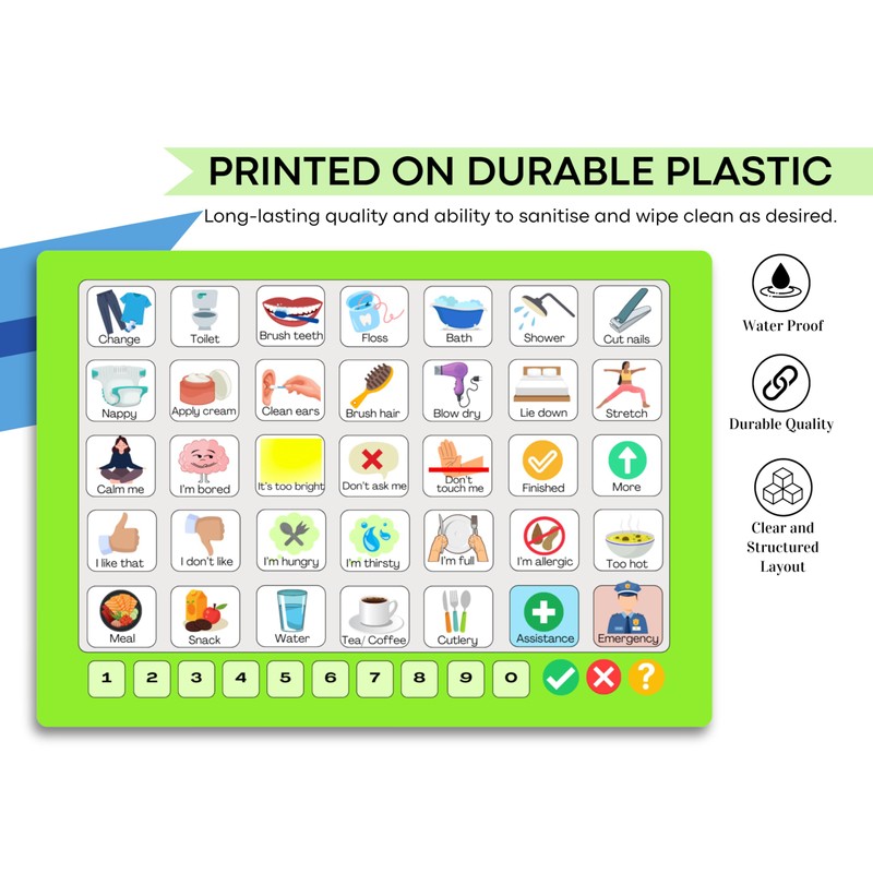 Communication Boards Set- Non Verbal Aid for Autism Kids and