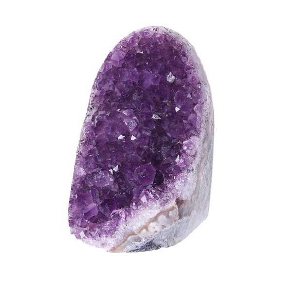 AMOYSTONE Natural Amethyst Quartz Cluster 1-2 LBS Crystal Stone Purple Small Irregular for Healing Reiki Home Decoration